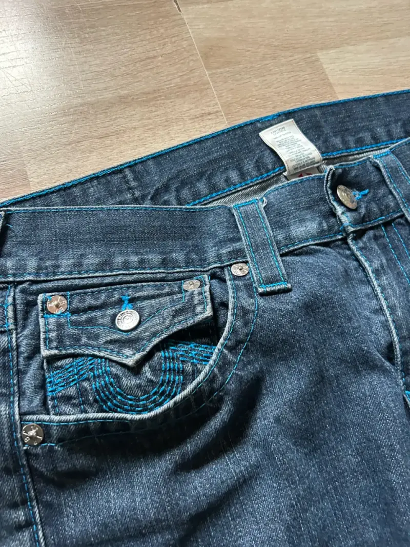Jeans True Religion Straight Azul Oscuro - 4