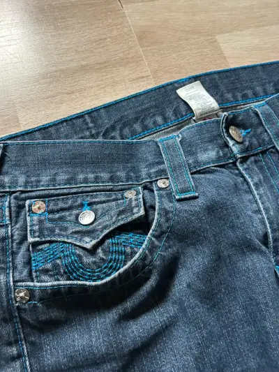 Jeans True Religion Straight Azul Oscuro - miniatura 4