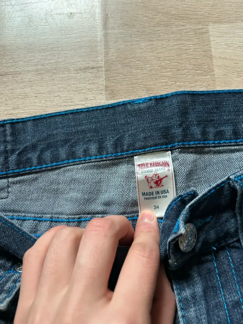 Jeans True Religion Straight Azul Oscuro - 5