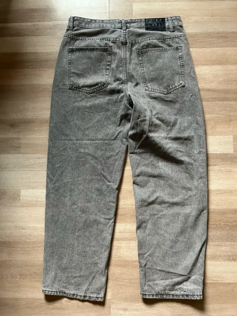 Jeans gris baggy fit Bearcliff para hombre - 3