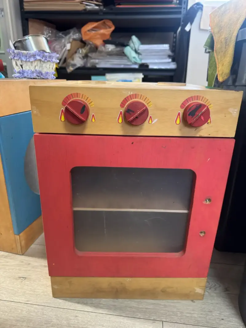 DUO Cocina y lavaplato juguete  madera para niñ@s - 3