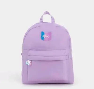 Hermosa Mochila Lila Gato - miniatura 1