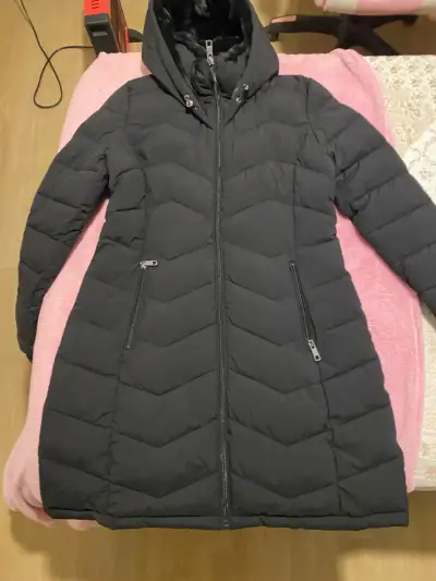 Parka/chaqueta larga calvin klein negra nueva - miniatura 1