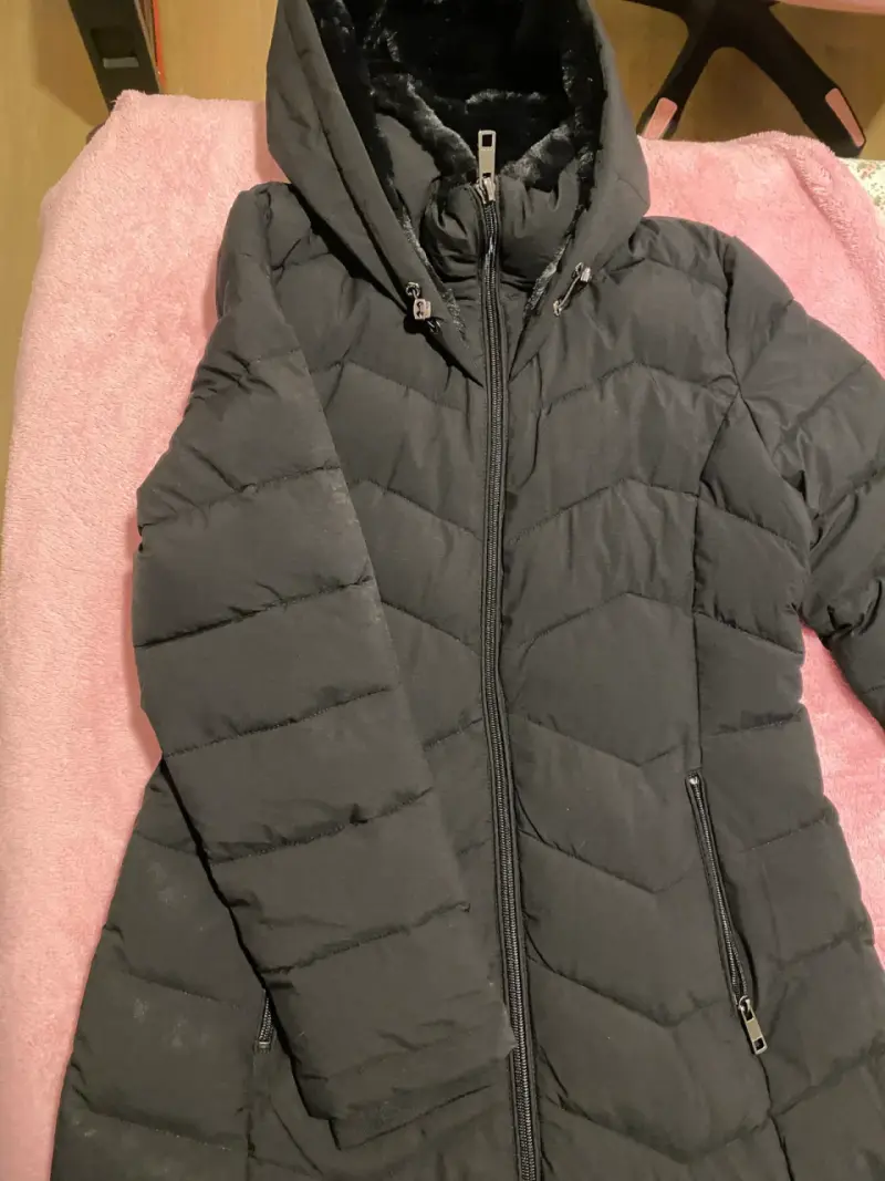 Parka/chaqueta larga calvin klein negra nueva - 2