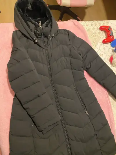 Parka/chaqueta larga calvin klein negra nueva - miniatura 3
