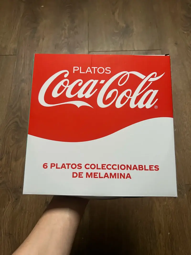 Set de 6 Platos Coleccionables Coca-Cola Melamina - 6