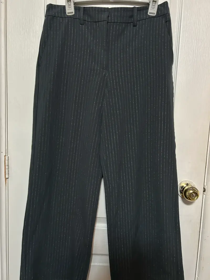 Pantalones de vestir a rayas para mujer - 1