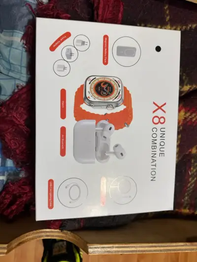 Set  inteligente X8 con audífonos Bluetooth - miniatura 1