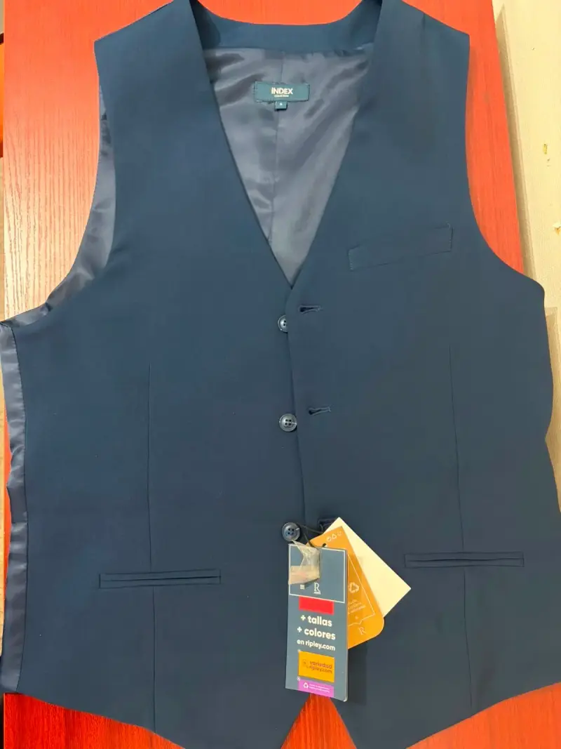 Chaleco de Vestir Azul Oscuro para Hombre - 2