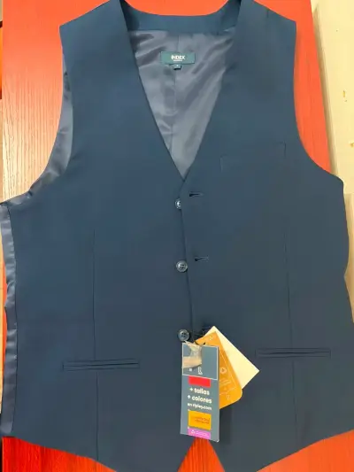 Chaleco de Vestir Azul Oscuro para Hombre - miniatura 2