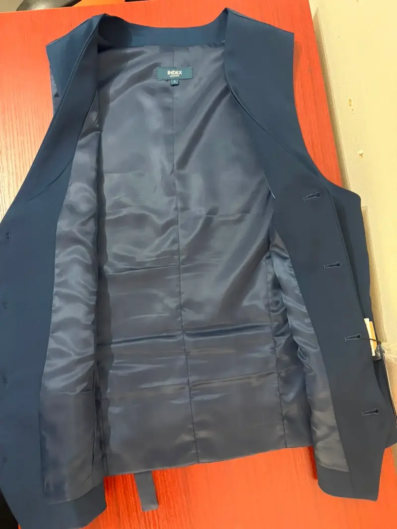 Chaleco de Vestir Azul Oscuro para Hombre - 3