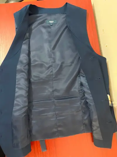 Chaleco de Vestir Azul Oscuro para Hombre - miniatura 3