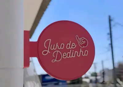 Letrero decorativo Juro de Dedinho rosa - miniatura 1