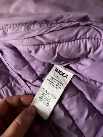 Chaqueta acolchada morada con cierre - miniatura 4