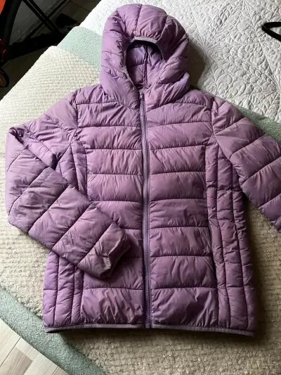 Chaqueta acolchada morada con cierre - miniatura 5