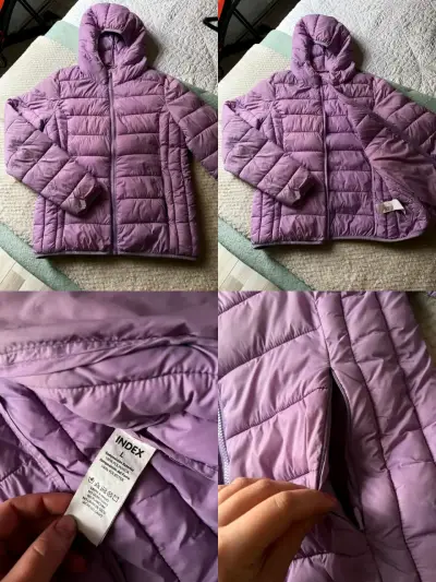 Chaqueta acolchada morada con cierre - miniatura 6