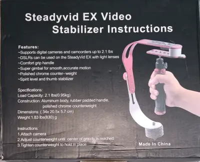 Estabilizador de Video Steadyvid EX para Cámaras - miniatura 1
