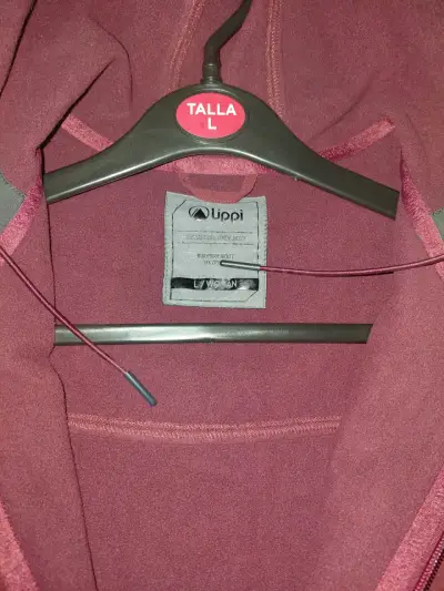Chaqueta Lippi burdeos talla L con capucha - miniatura 2