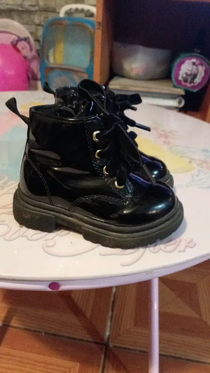 Botines negros de charol para niñas - 2