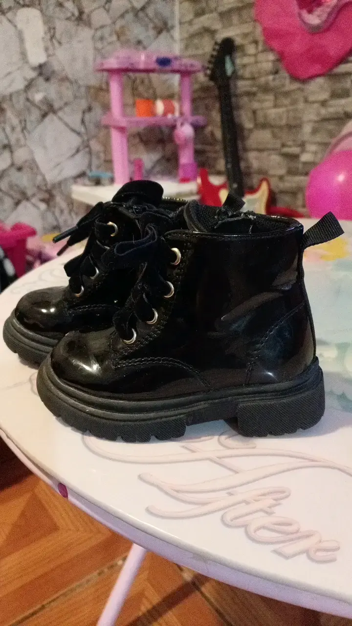 Botines negros de charol para niñas - 3