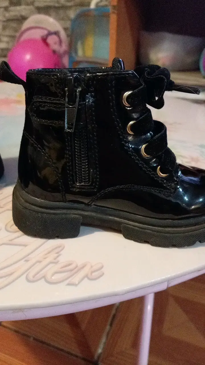 Botines negros de charol para niñas - 4