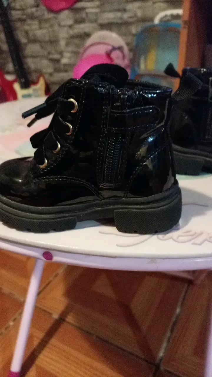 Botines negros de charol para niñas - 5