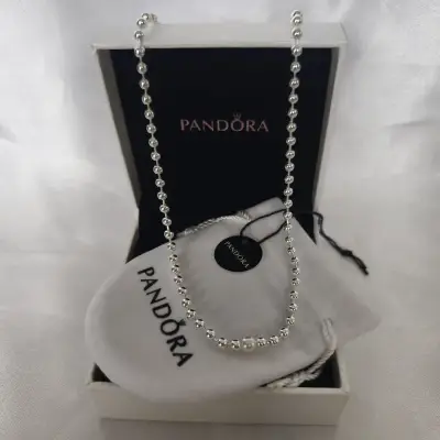 Collar de plata Pandora con diseño de esferas - miniatura 5