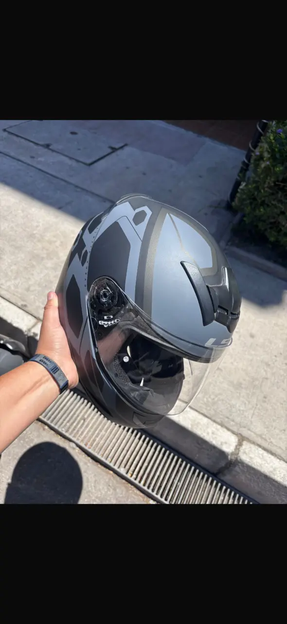 Casco de moto LS2 integral gris - 5