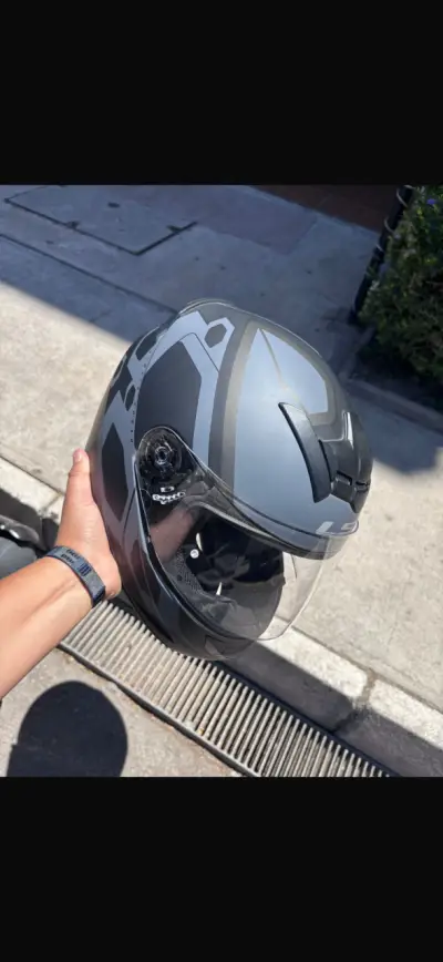 Casco de moto LS2 integral gris - miniatura 5