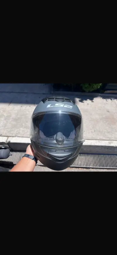 Casco de moto LS2 integral gris - miniatura 6