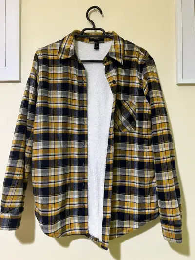 Camisa cuadrille con polar Forever 21 - miniatura 1