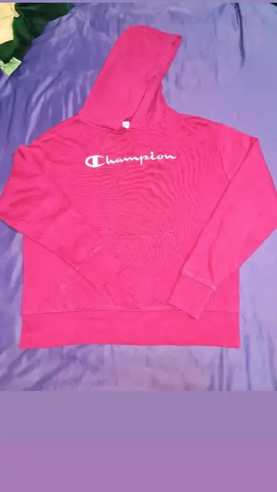 Polerón con capucha Champion rosado - miniatura 1