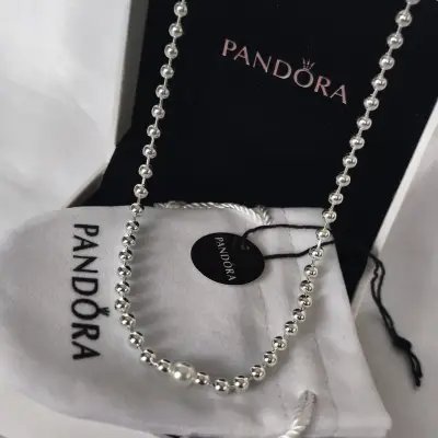 Collar de plata 925 Pandora con cuentas - miniatura 1
