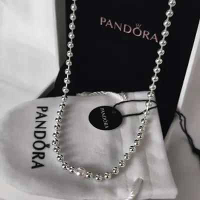 Collar de plata 925 Pandora con cuentas - miniatura 3