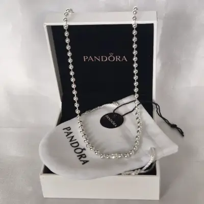 Collar de plata 925 Pandora con cuentas - miniatura 5