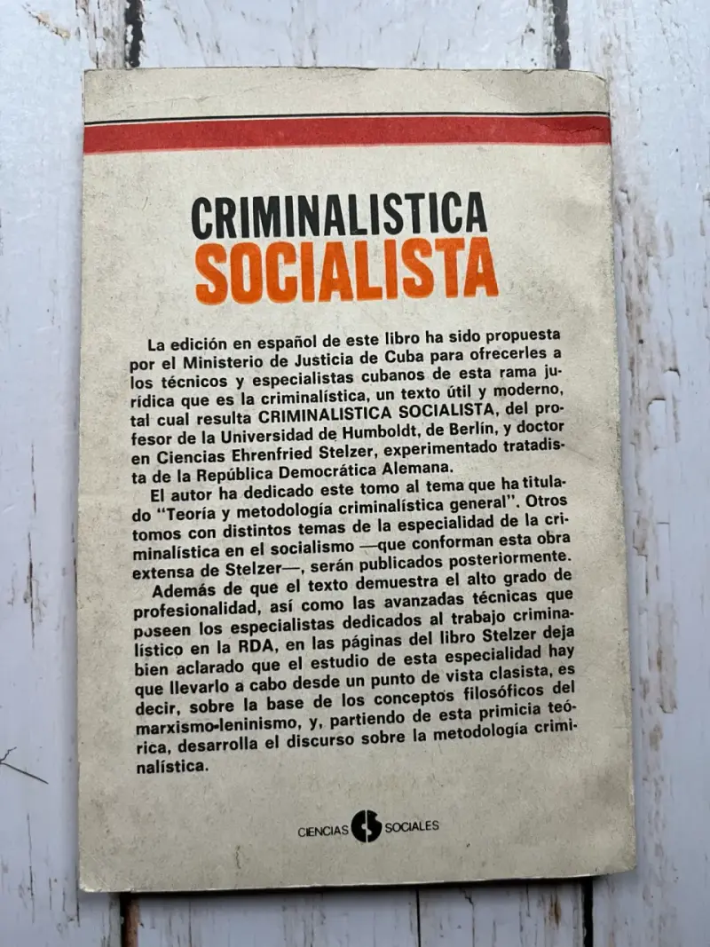 'Criminalística Socialista' de Ehrenfried Stelzer - 3