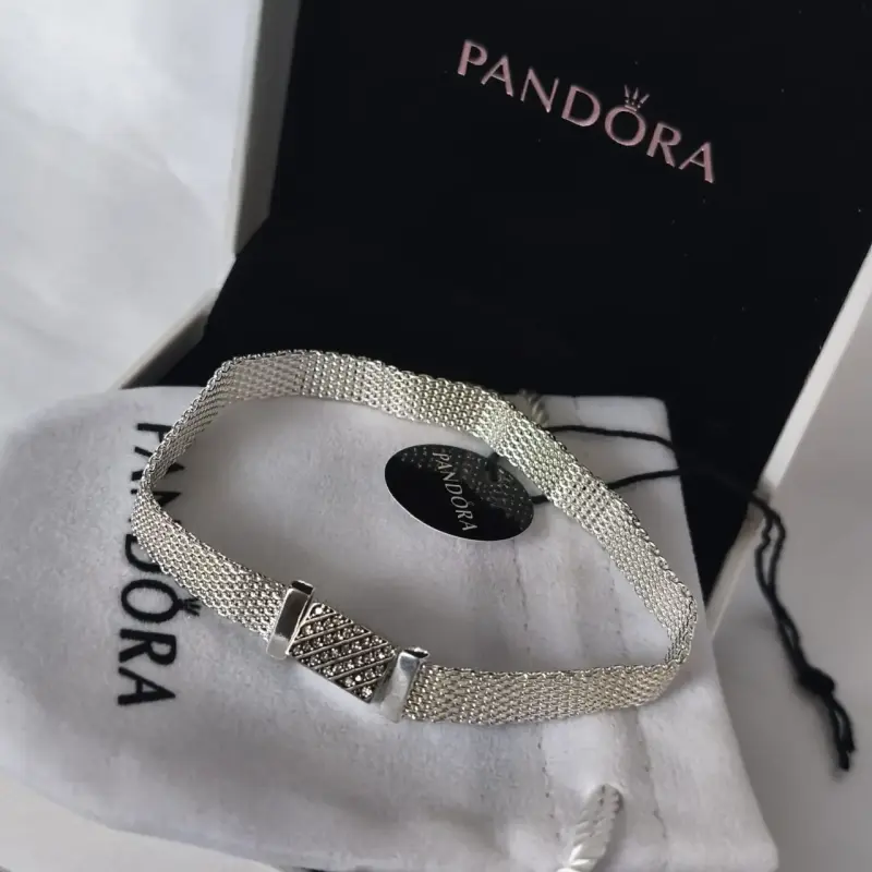 Pulsera de plata Pandora con diseño elegante - 3