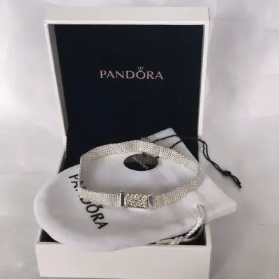 Pulsera de plata 925 Pandora con diseño elegante - miniatura 4