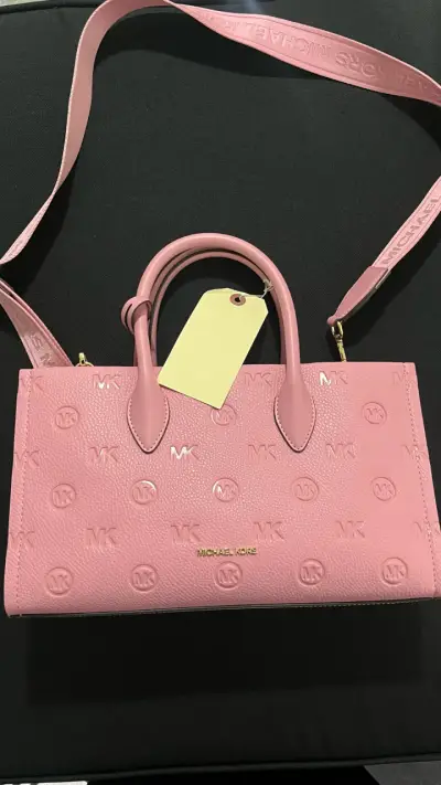 Set de mochila y cartera Michael Kors rosa - miniatura 3