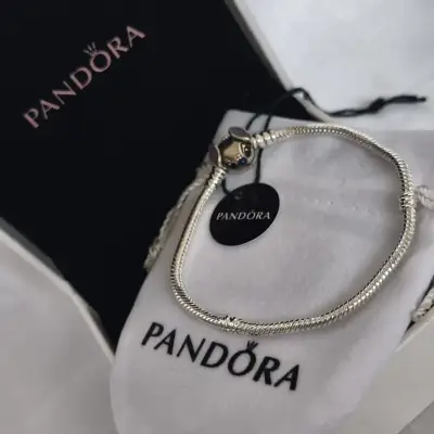 Pulsera Pandora de plata 925 stitch - miniatura 5