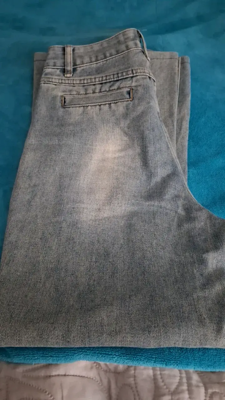 Jeans de mezclilla azul claro para mujer - 3
