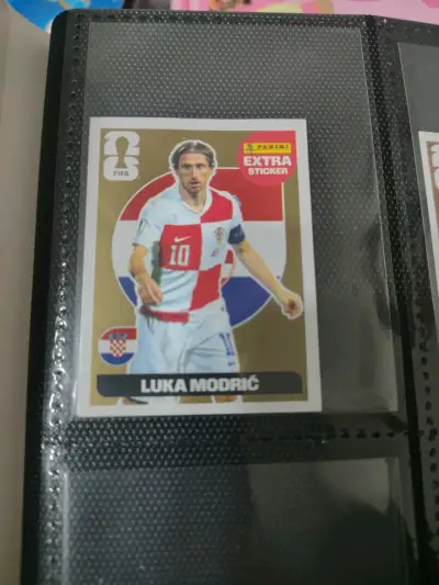 Lámina Extra Sticker Luka Modric oro - miniatura 2