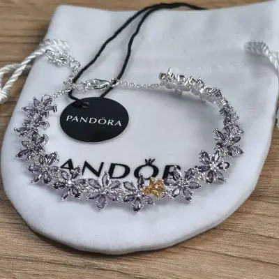 Pulsera Pandora Bridgerton plata 925 flores - miniatura 1
