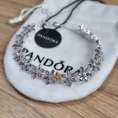 Pulsera Pandora Bridgerton plata 925 flores - miniatura 4