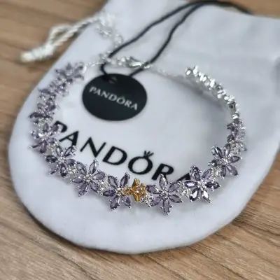 Pulsera Pandora Bridgerton flores y cristales - miniatura 4