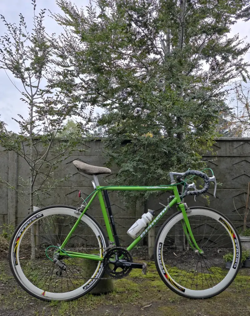 Bicicleta pistera Bianchi verde - 2
