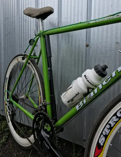 Bicicleta pistera Bianchi verde - miniatura 5