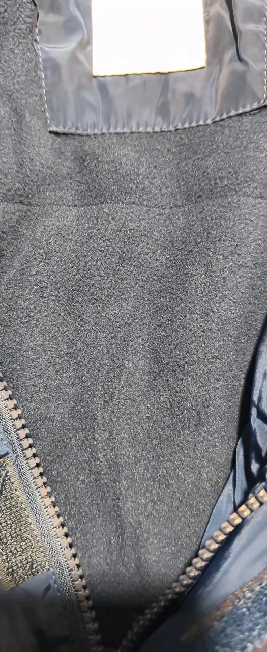 Chaqueta impermeable azul para niños con capucha - 2