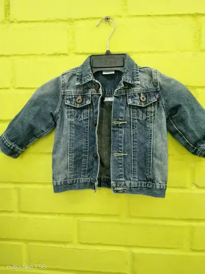 Chaqueta de mezclilla para niño estilo casual - miniatura 1