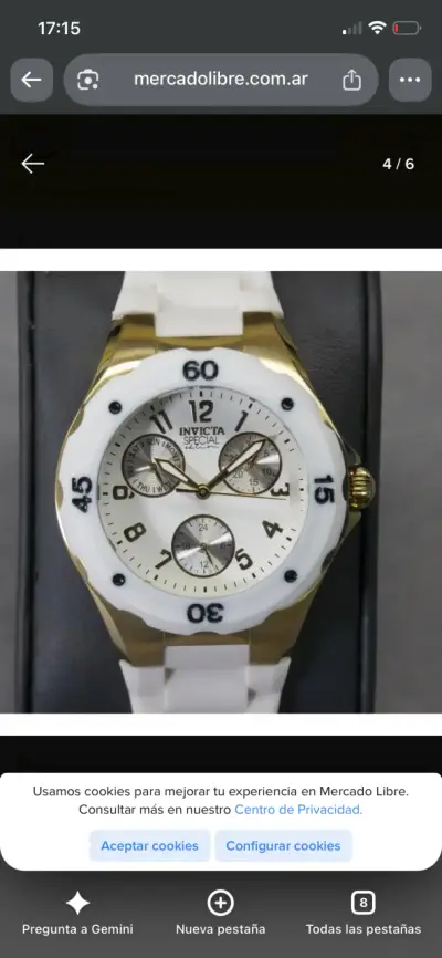 Reloj Invicta Special Edition Blanco y Dorado - miniatura 1